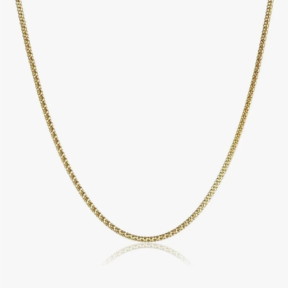 Women’s 14k gold 5.93mm (weight) popcorn 16”chain with 14k gold R pendant - Picture 8 of 8